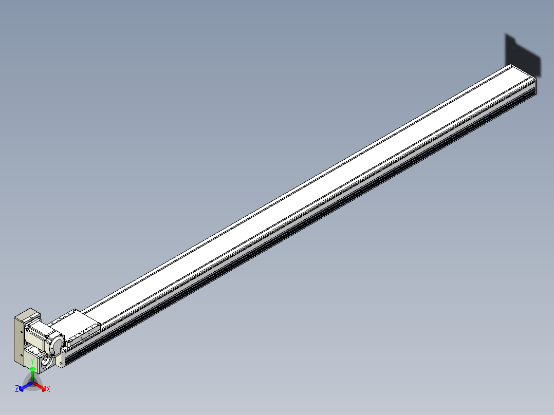 同步带全封闭直线模组TPA-HCB-105D-90-L1650-LU-C-P20-N3主视图
