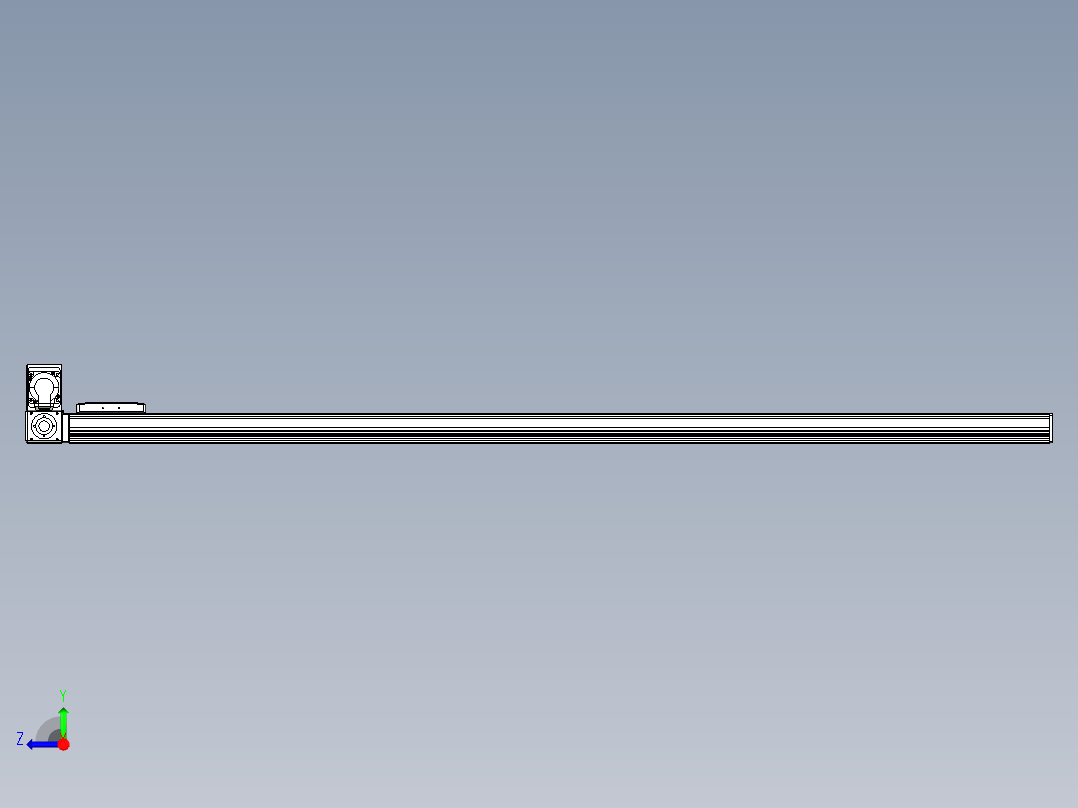 同步带全封闭直线模组TPA-HCB-105D-90-L1650-LU-C-P20-N3右视图