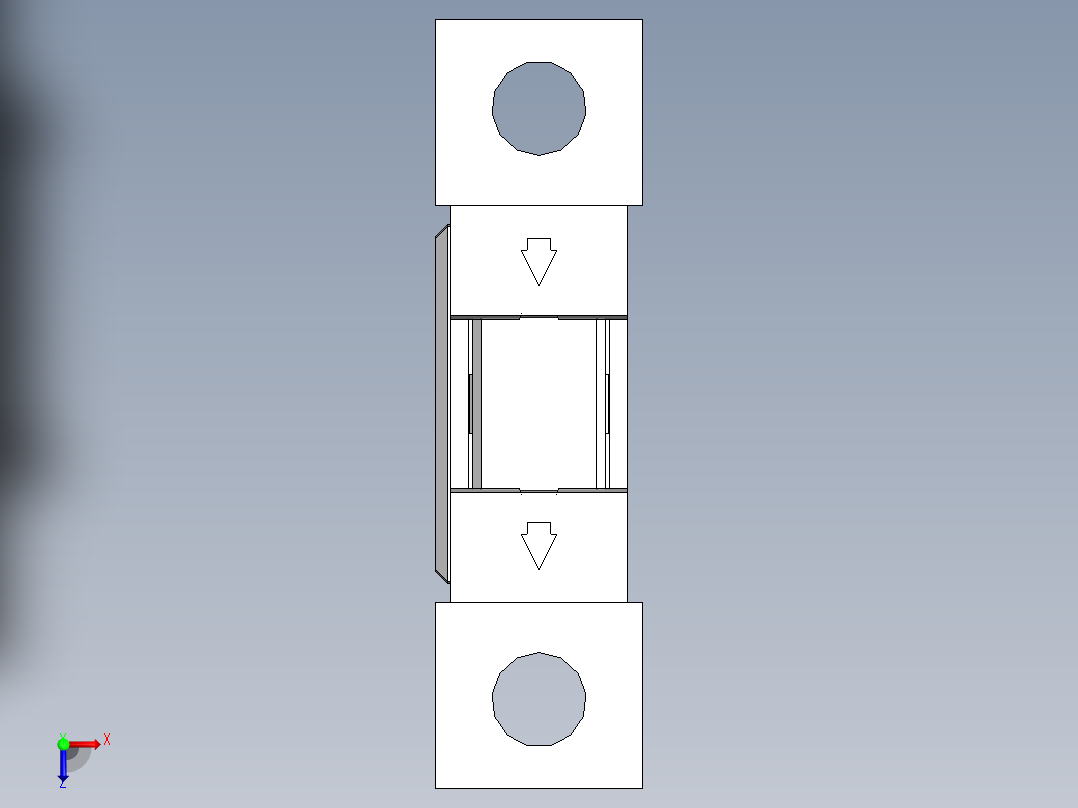 260系列槽型光电（插拔式）-FC-SPV266Z-D俯视图