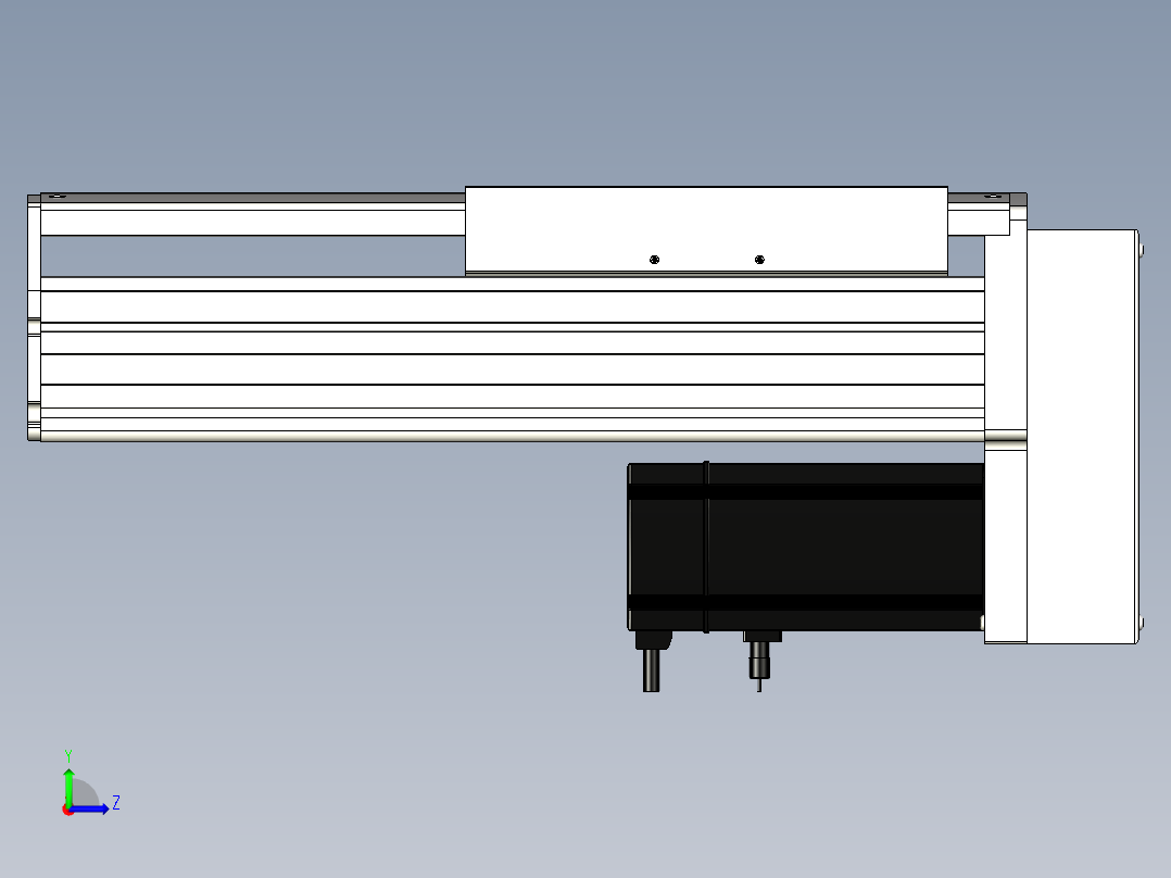 Toyo东佑达直线模组-ETH22-150-BM-750W+煞車左视图