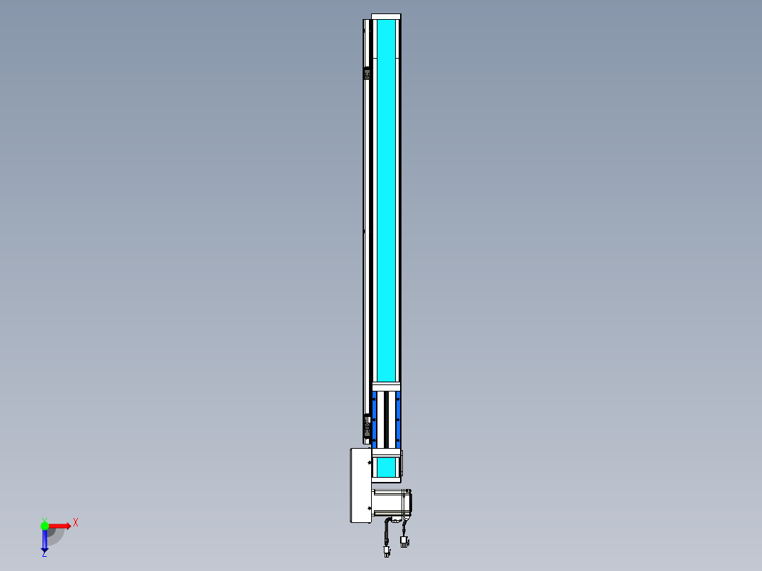 威洛博LB.GB同步带传动--欧规系列LB6A-L65-S750-BR俯视图