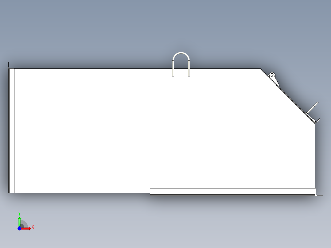 TD75型带式输送机头部护罩 TD4J11前视图