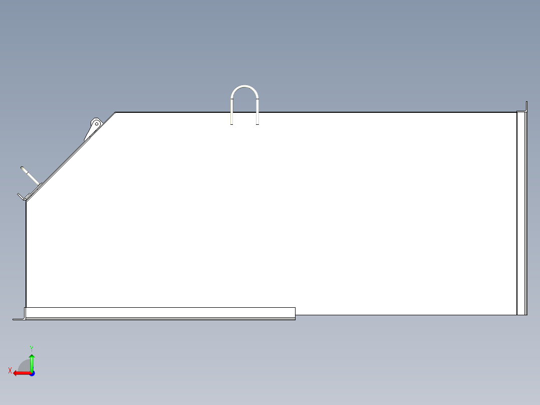 TD75型带式输送机头部护罩 TD4J11后视图
