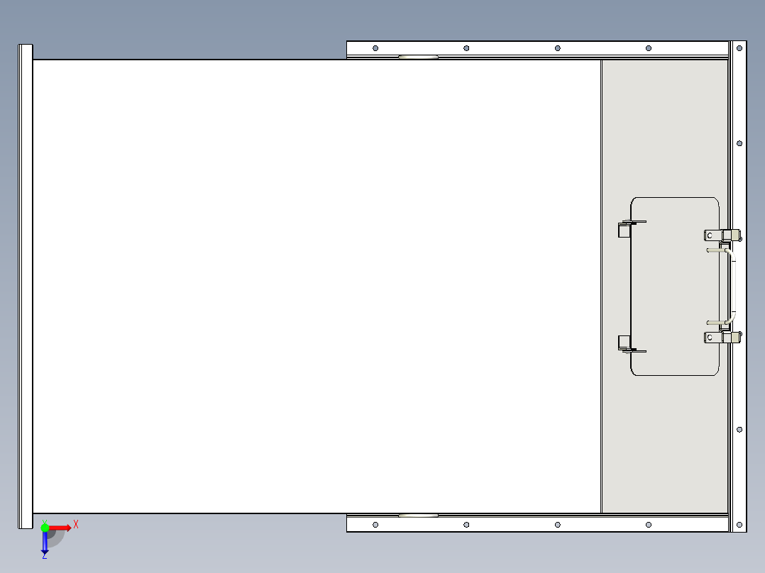 TD75型带式输送机头部护罩 TD4J11俯视图