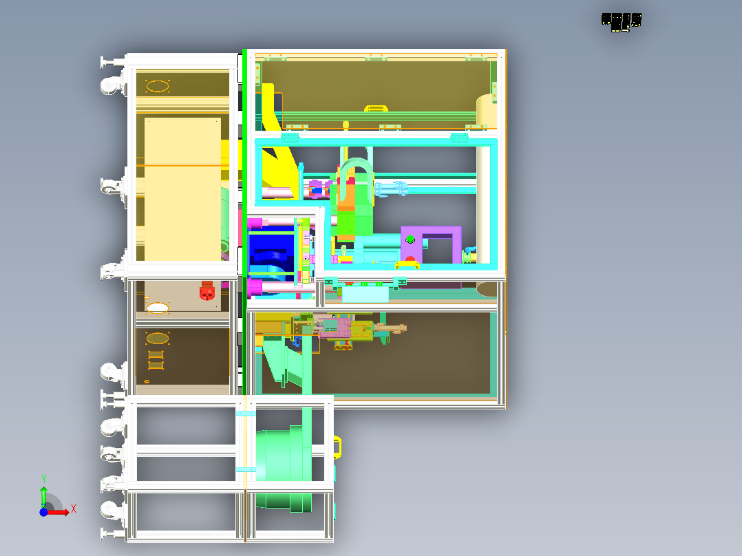 C4_自动化转盘铆压机、铆接机前视图