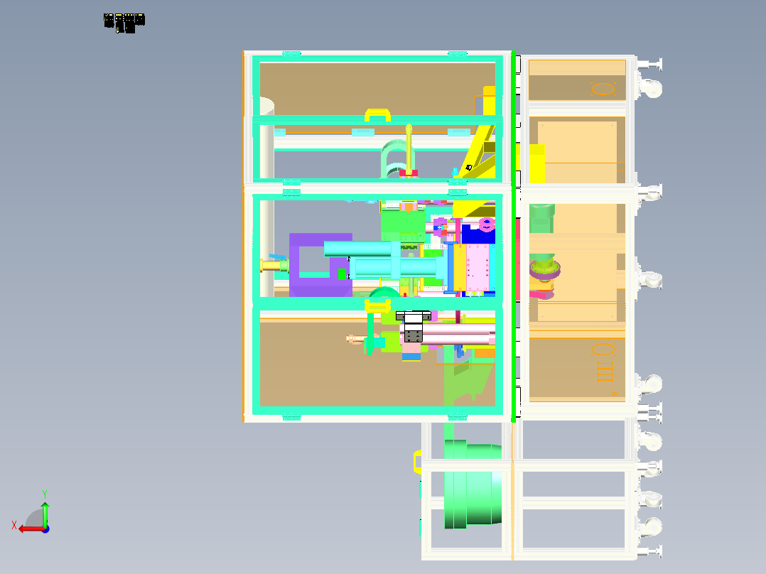 C4_自动化转盘铆压机、铆接机后视图