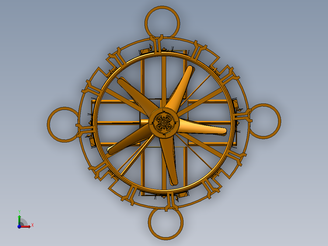 B13-垂直升降无人机前视图