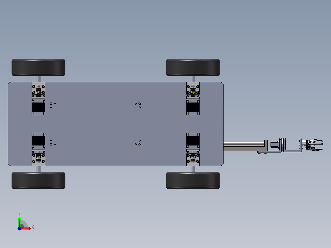 苹果采摘机器人前视图