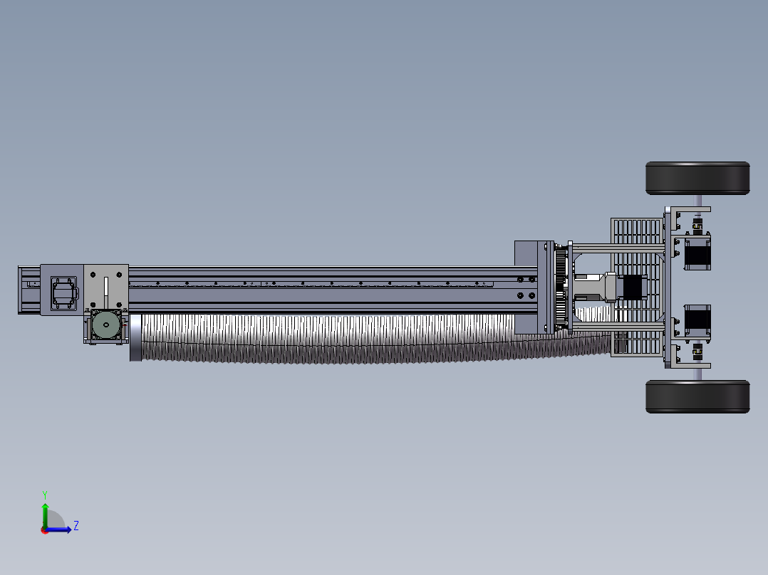 苹果采摘机器人左视图