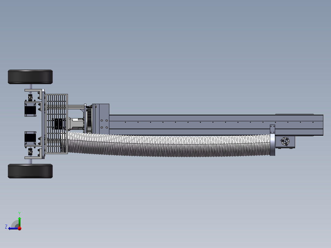 苹果采摘机器人右视图