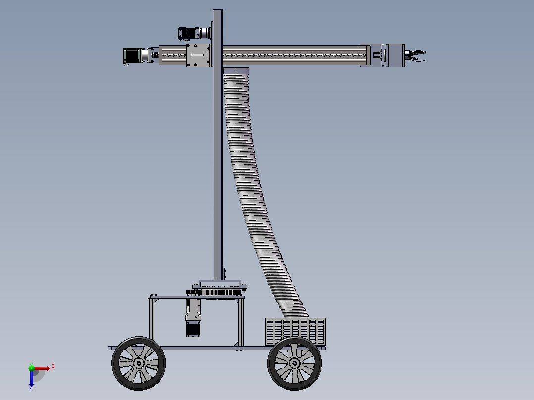 苹果采摘机器人俯视图
