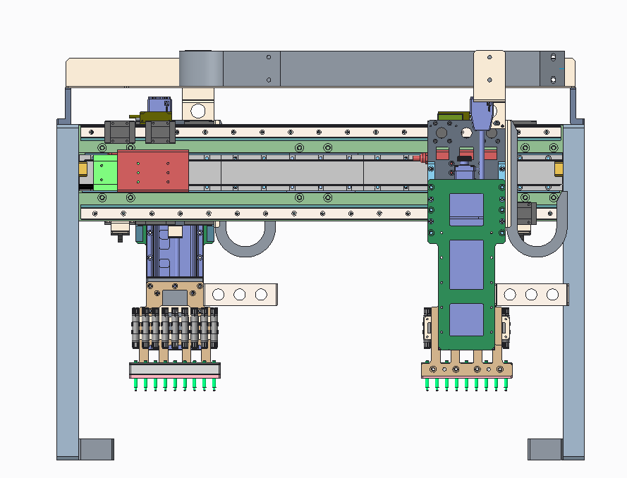 双工位多吸嘴龙门式取放模块proe5.0可编辑