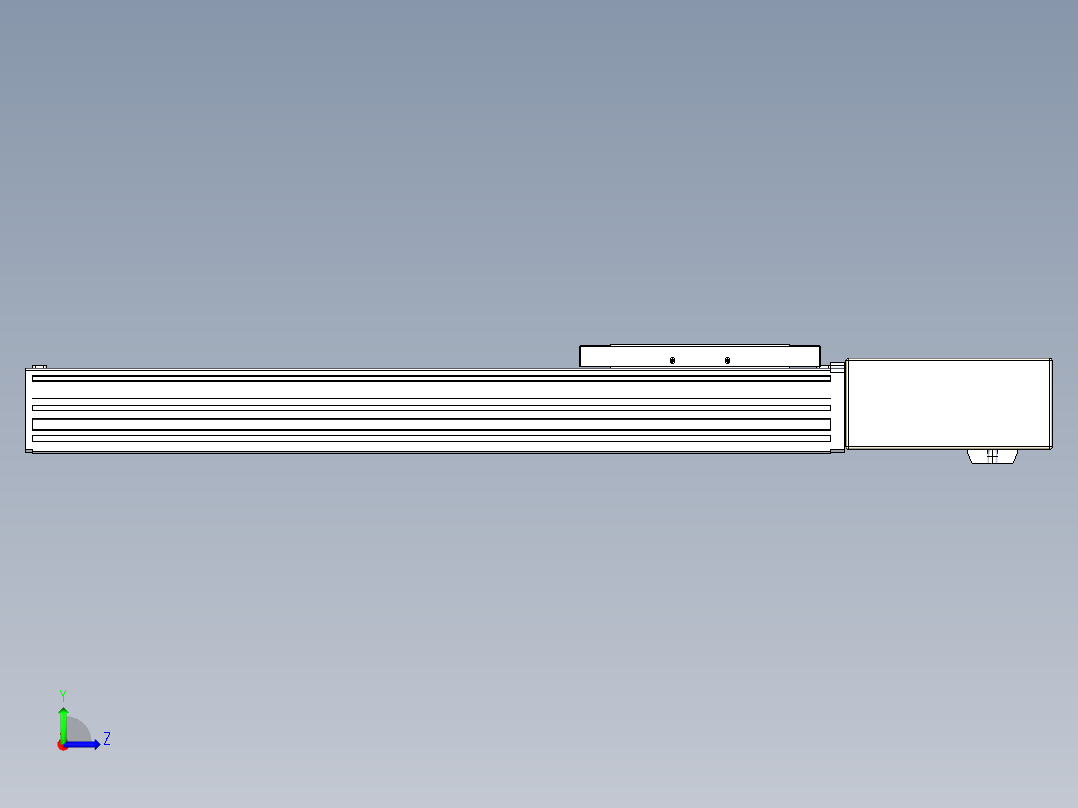 同步带全封闭直线模组TPA-HCB-120D-90-L350-ML-C-P40-N3左视图