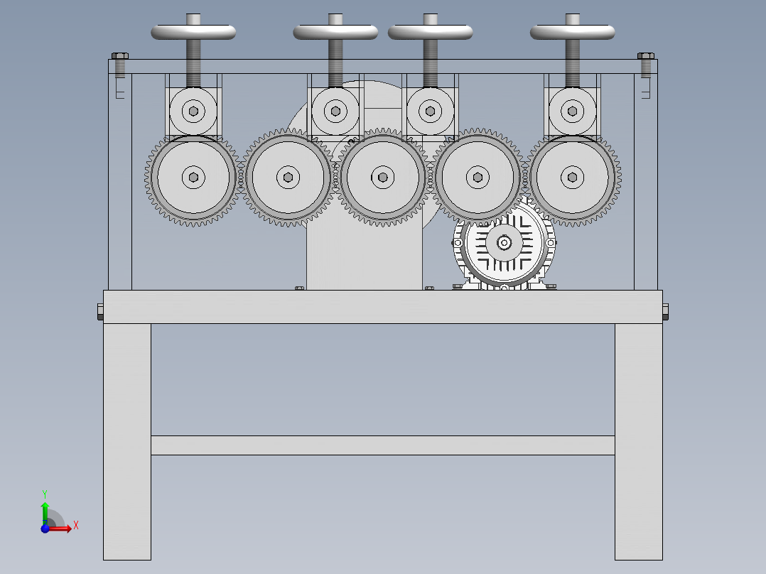 钢筋校直机    sw16前视图