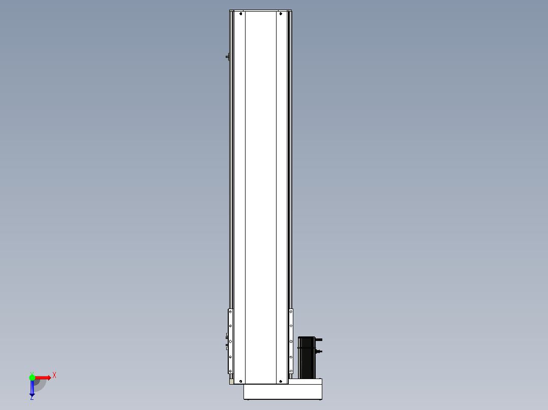 Toyo东佑达直线模组-ETH22-1000-BL-400W+煞車俯视图