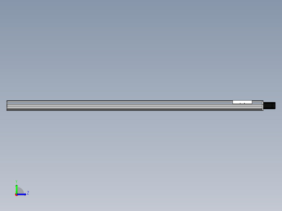Toyo东佑达直线模组-ETH22-2600-BC-750W左视图