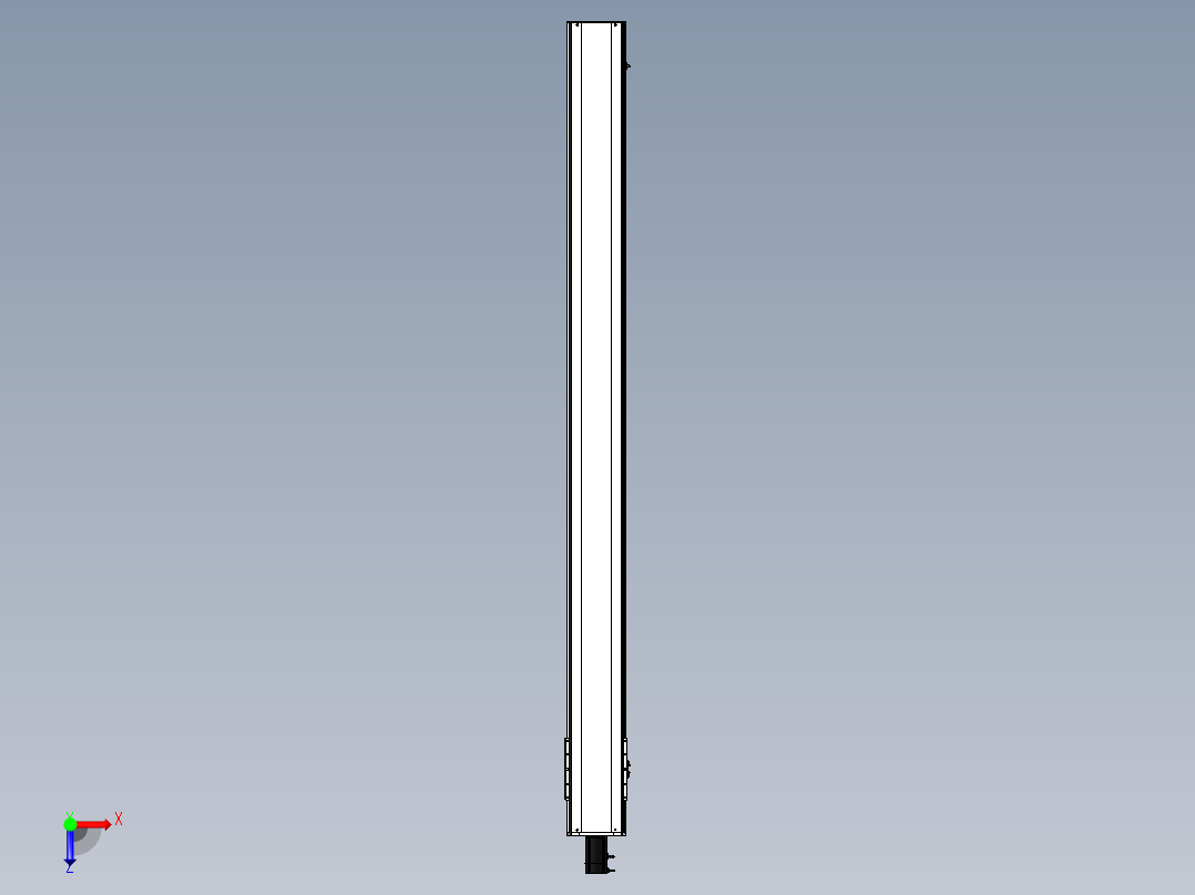 Toyo东佑达直线模组-ETH22-2600-BC-750W俯视图