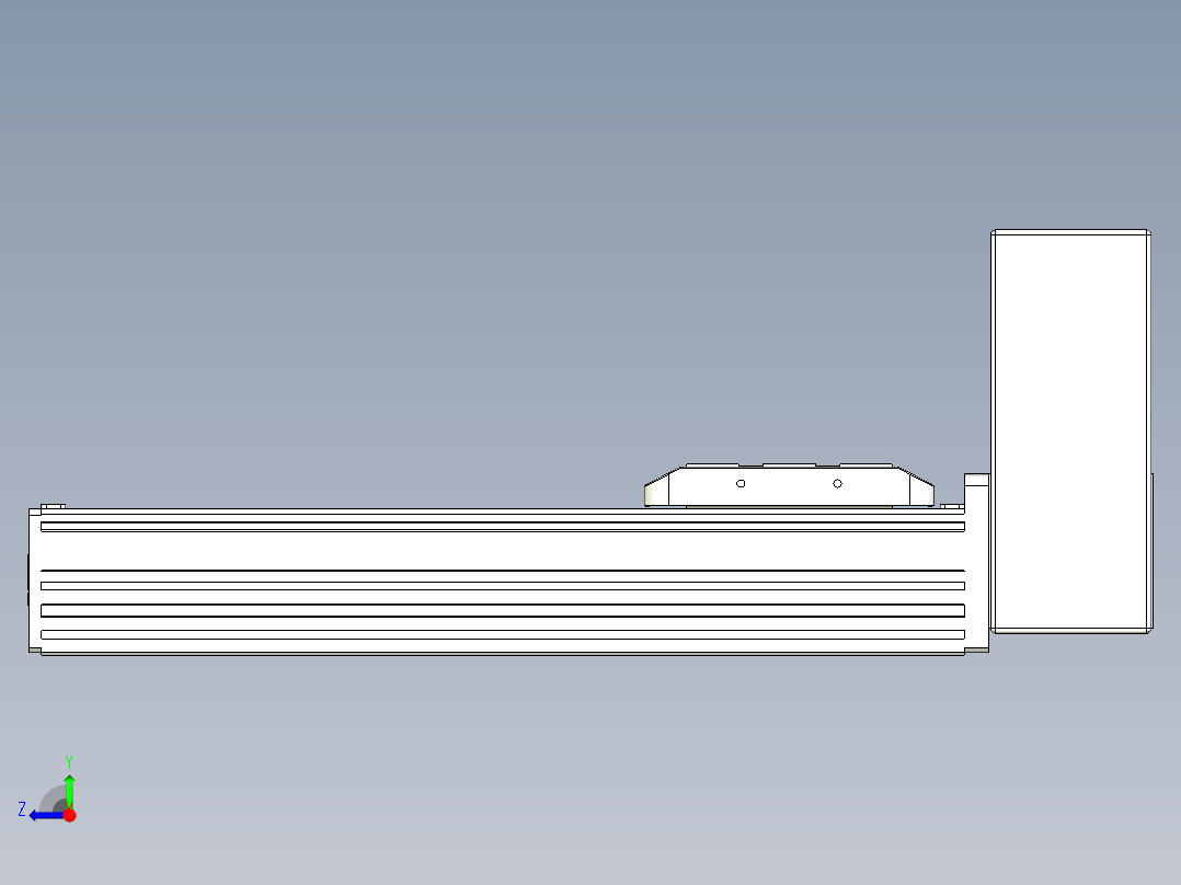 同步带全封闭直线模组TPA-HCB-85D-90-L200-LU-C-P20-N3右视图