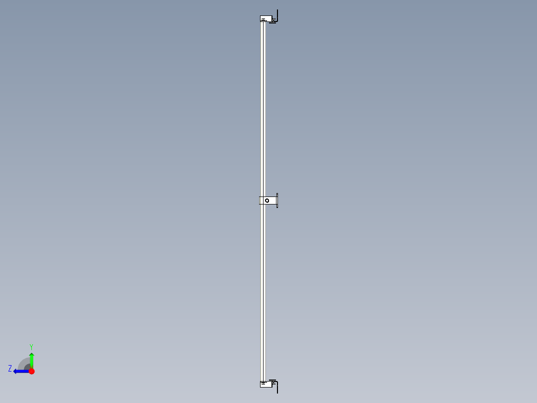 基恩士SL-JB119_back-mount_kc图纸模型右视图
