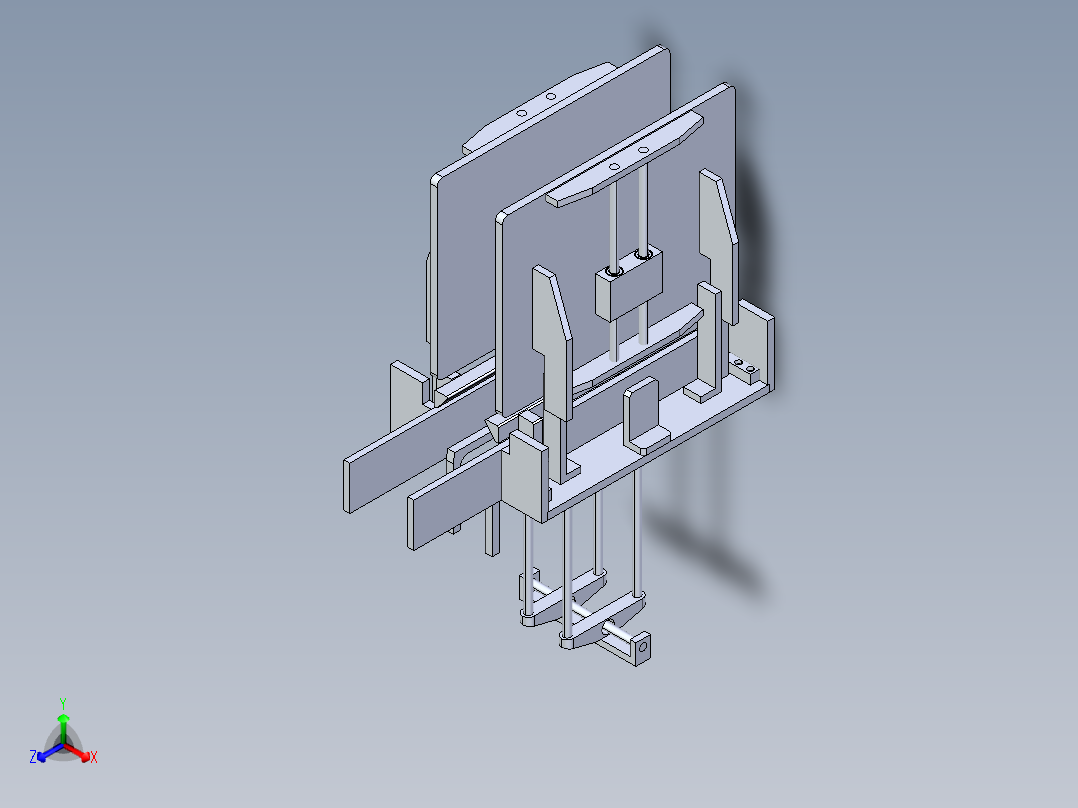 装箱机 集盒机构主视图