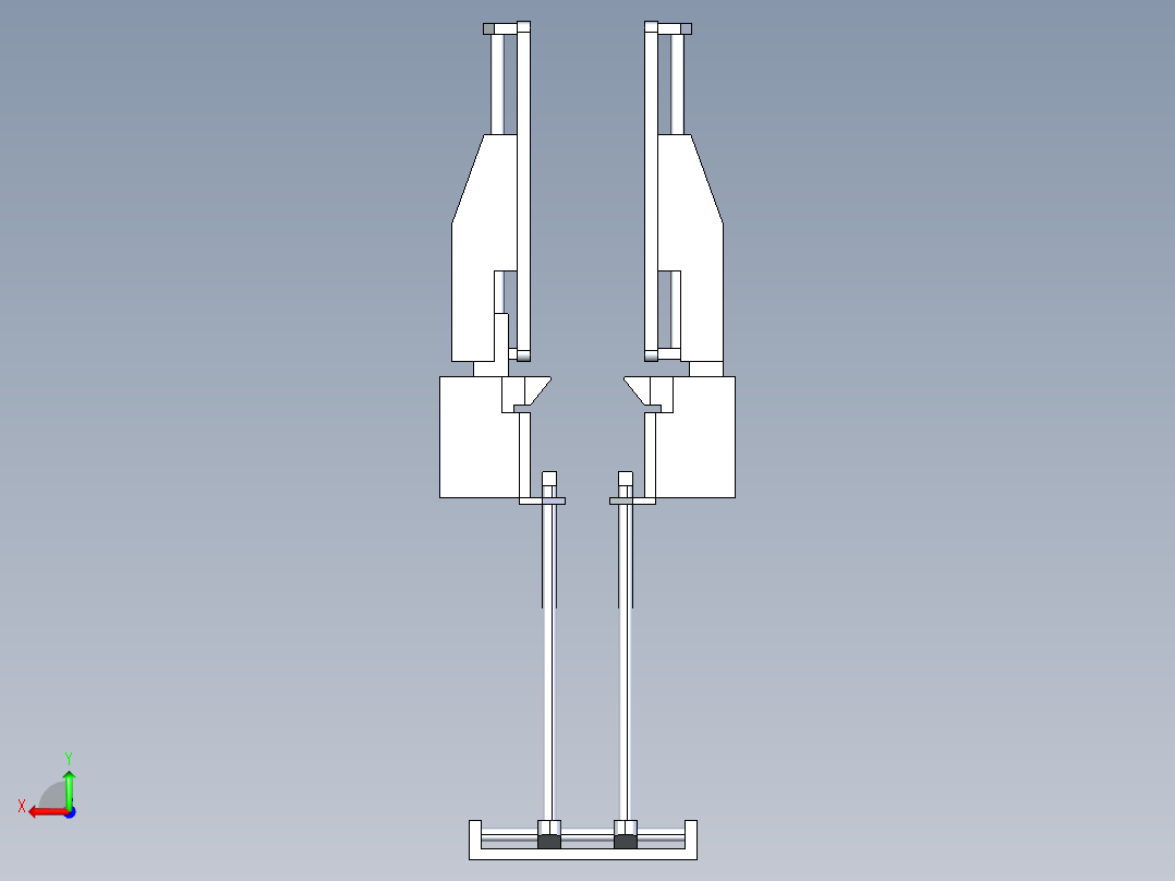 装箱机 集盒机构后视图