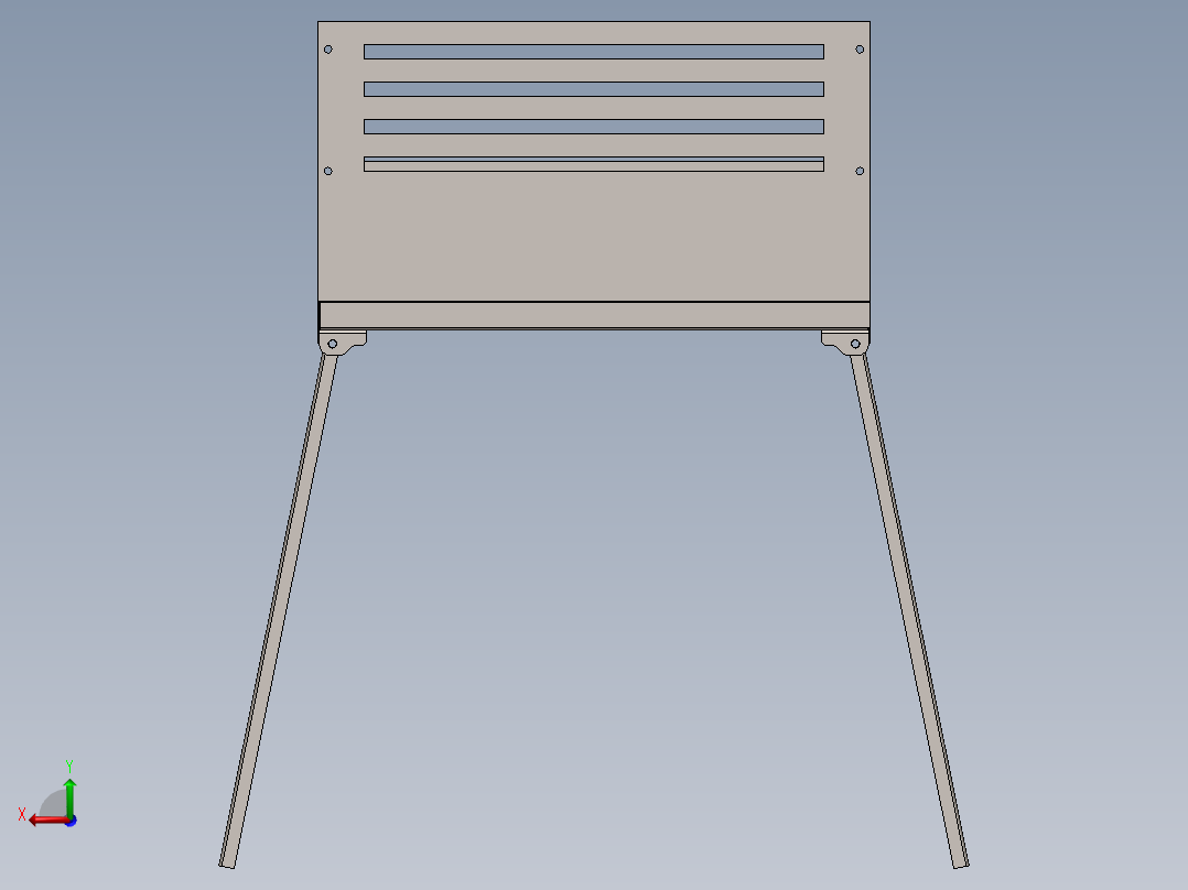 便携烤箱后视图