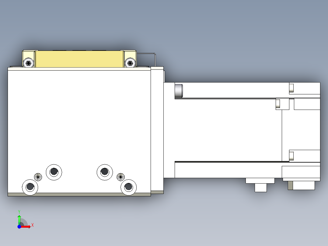 Toyo东佑达直线模组-M80M-S-X102-2500-L-M40-C4前视图