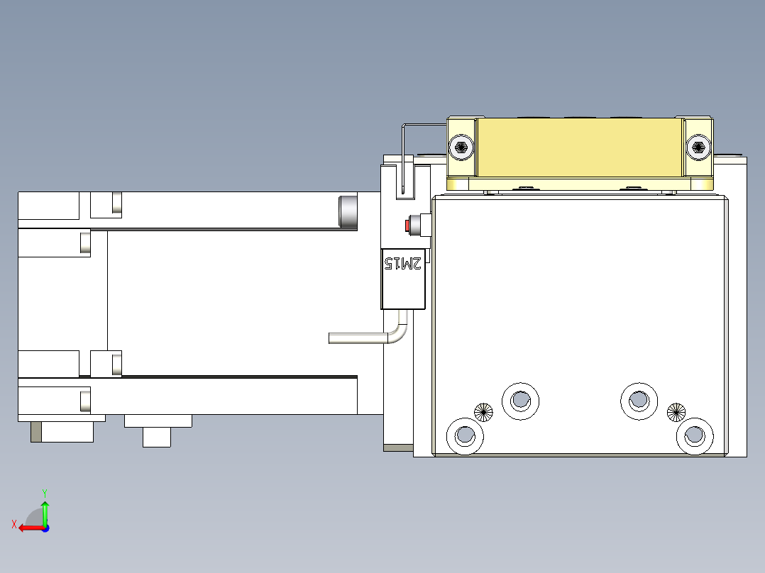 Toyo东佑达直线模组-M80M-S-X102-2500-L-M40-C4后视图