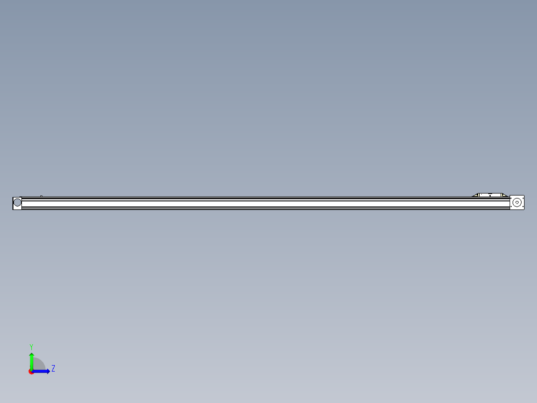 Toyo东佑达直线模组-M80M-S-X102-2500-L-M40-C4左视图