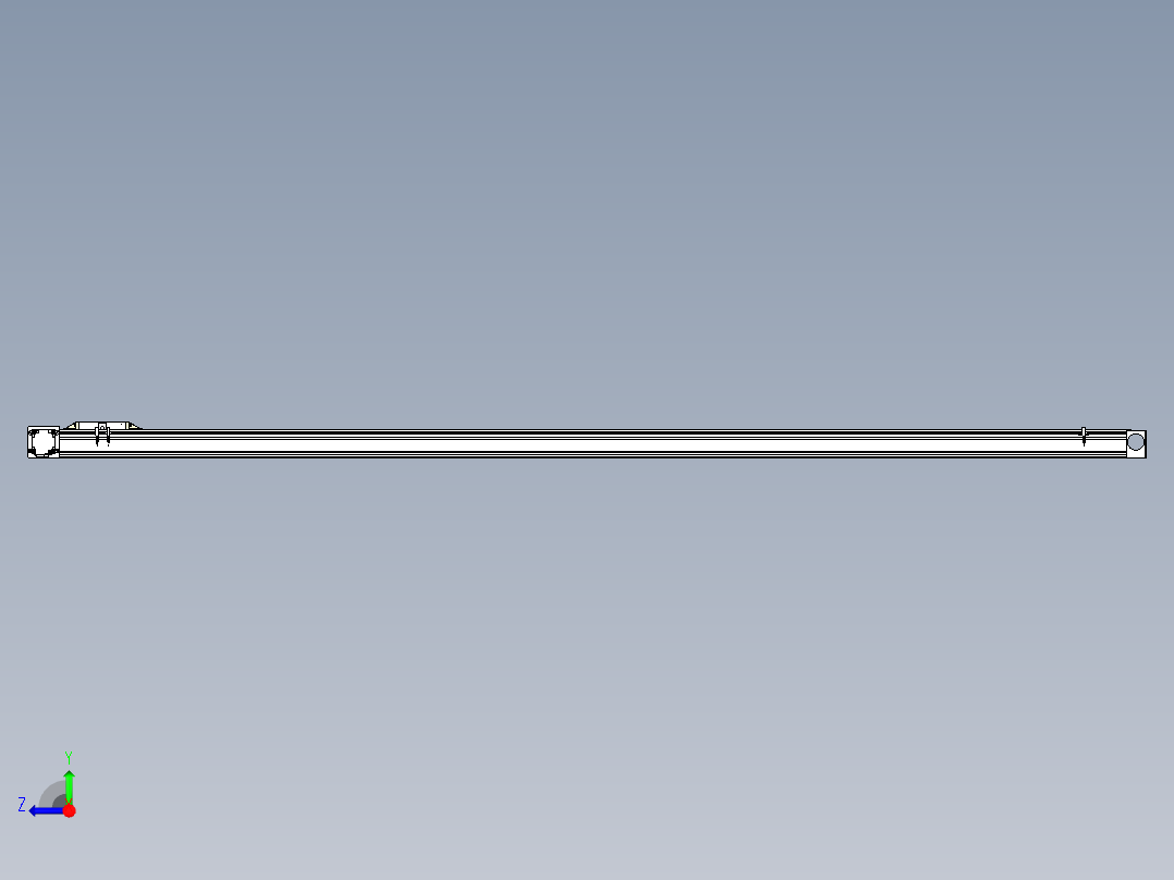 Toyo东佑达直线模组-M80M-S-X102-2500-L-M40-C4右视图