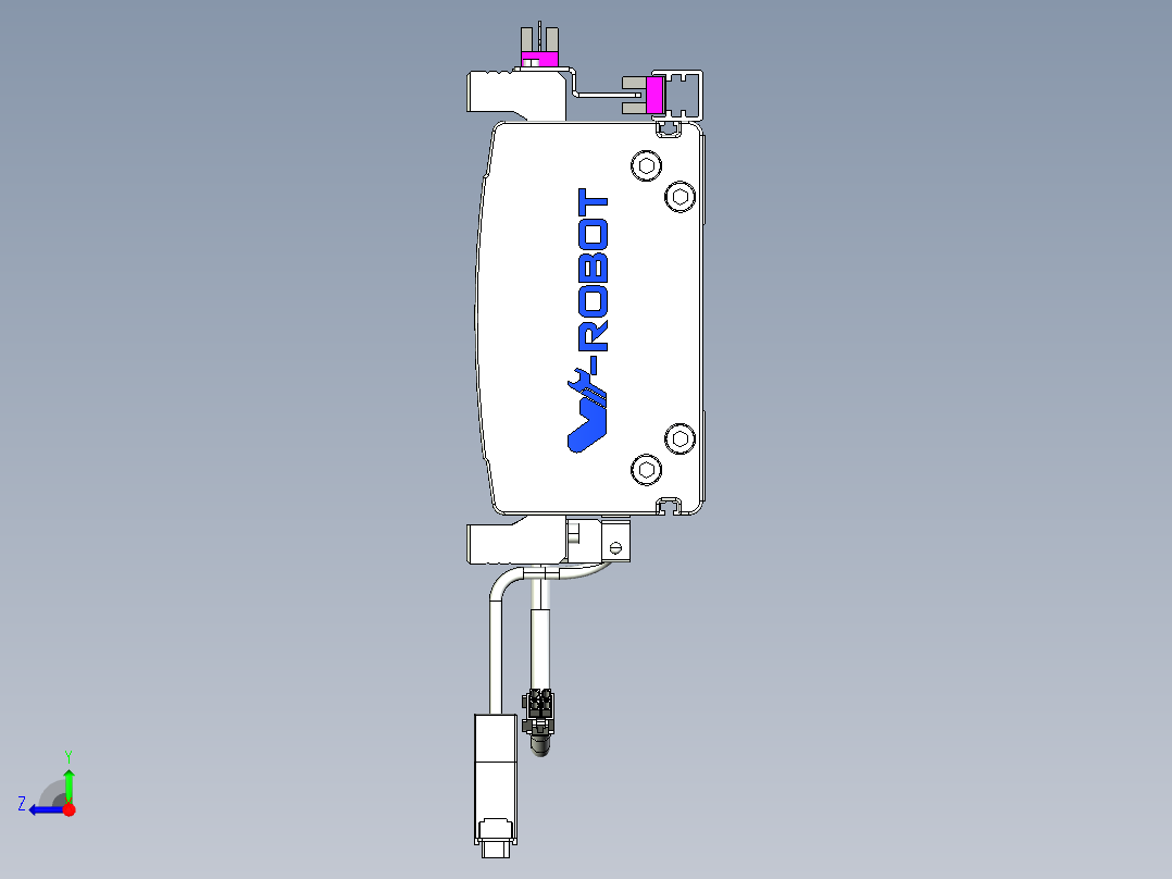 威洛博VL系列直线电机模组-2VL14S3-S700右视图
