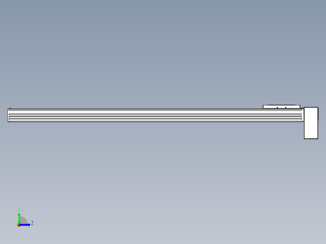 同步带全封闭直线模组TPA-HCB-120D-90-L1150-LP-C-P40-N3左视图