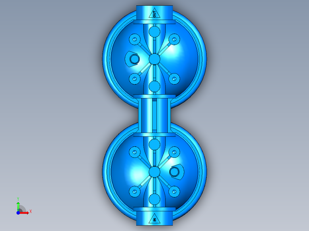 筒式过滤器外壳BIG DUO 20(1)前视图