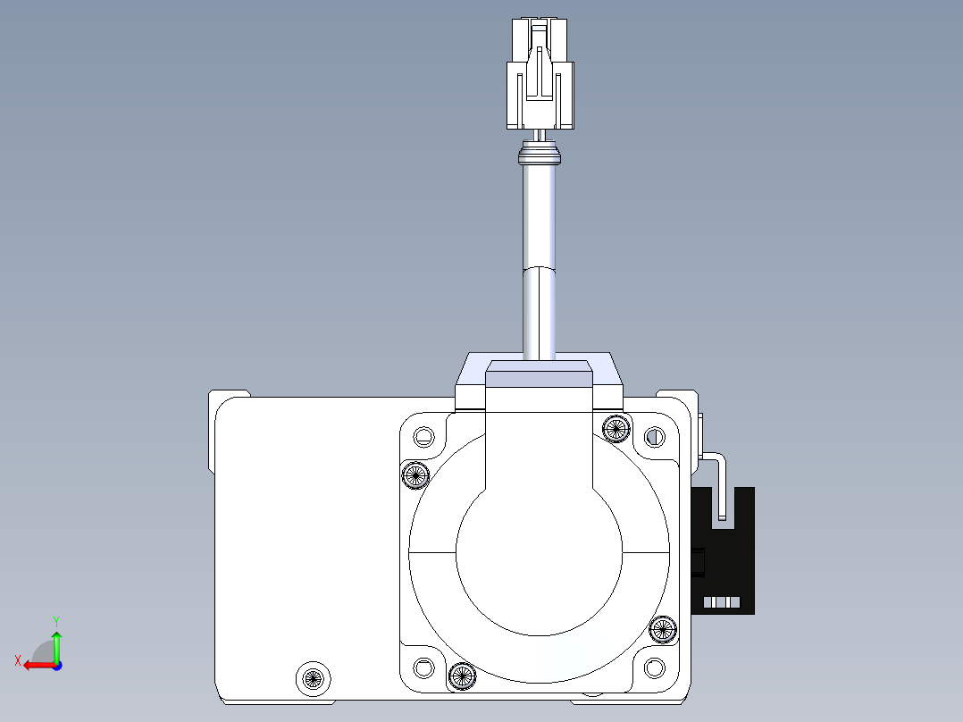 东锦丝杆传动-直线滑台模组DH102-C-L10-S1150-BC-P400W-C3后视图
