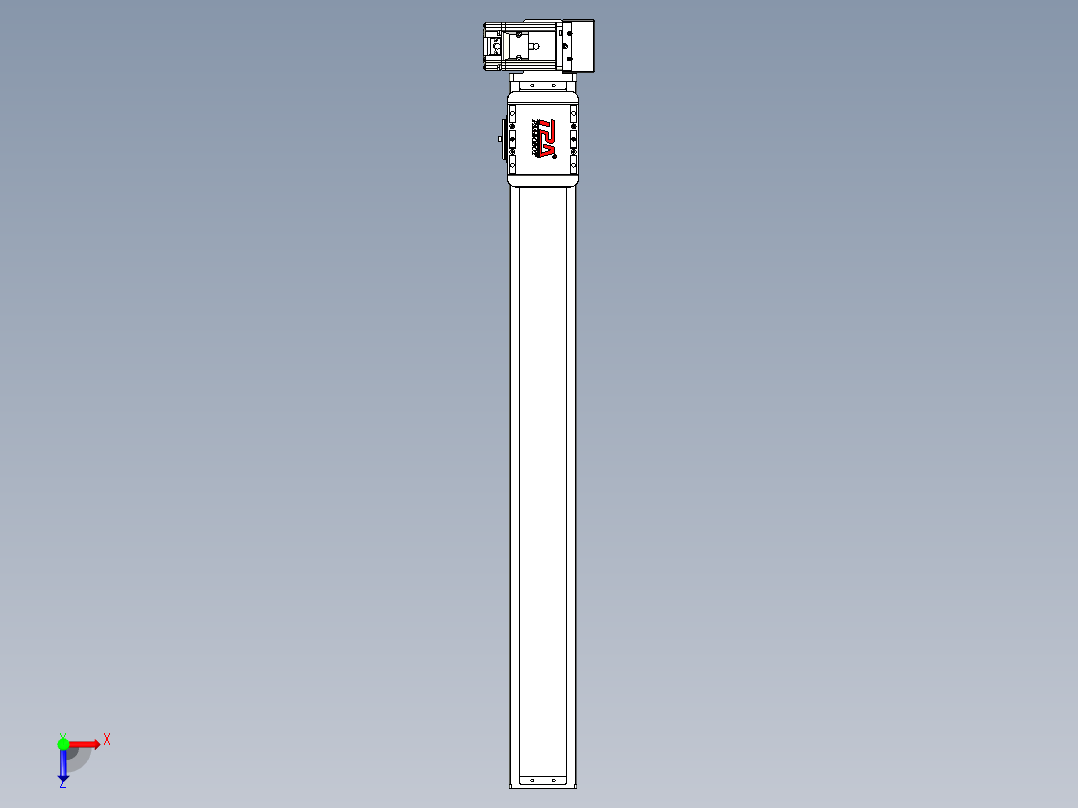 同步带全封闭直线模组TPA-HCB-85D-90-L700-LU-Y-P20-N3俯视图