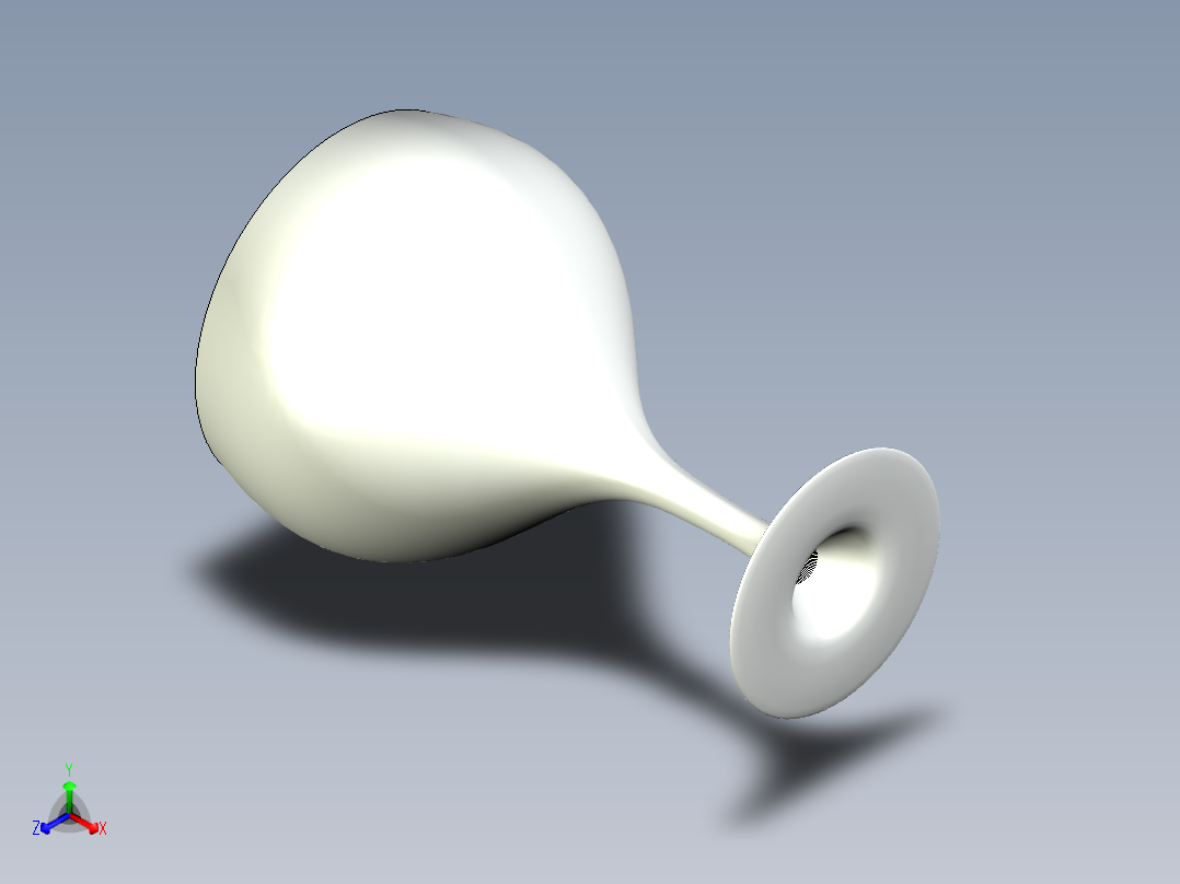 红酒酒杯模型主视图