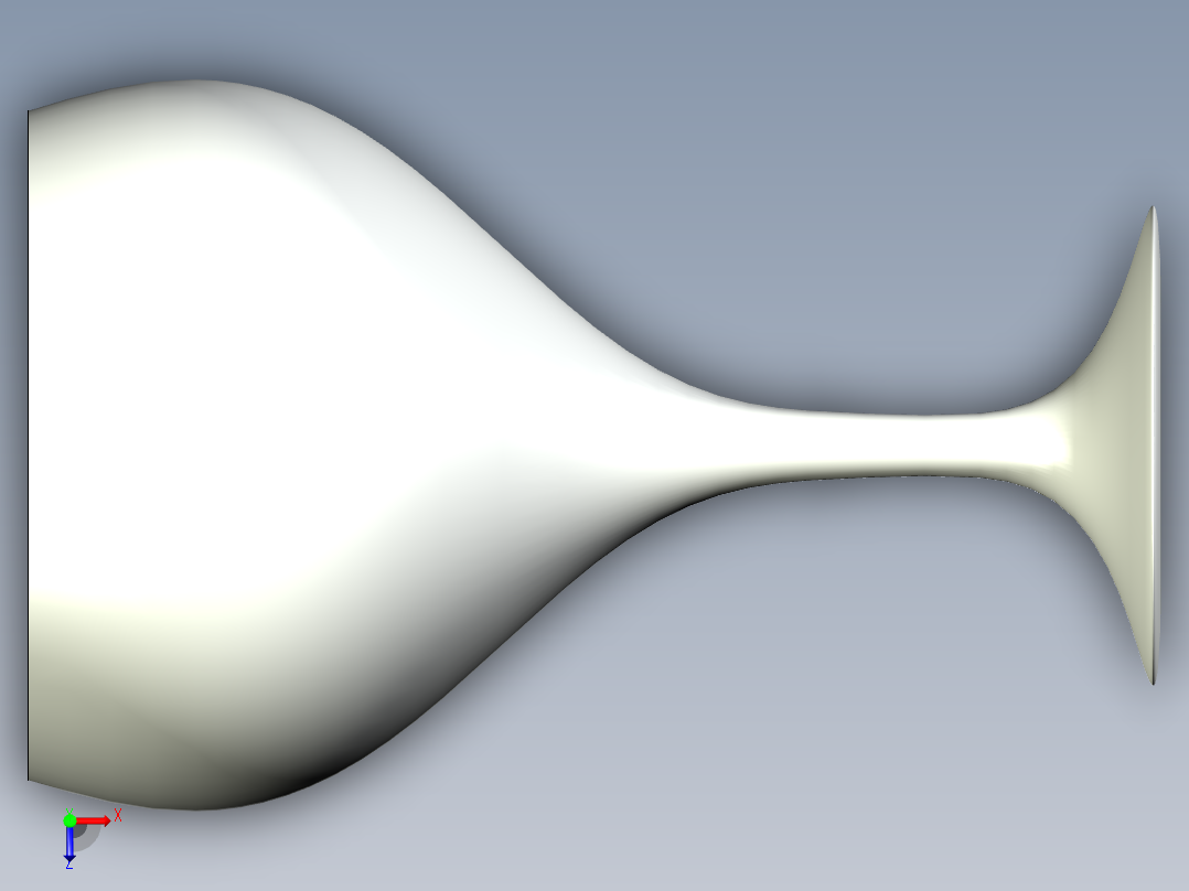 红酒酒杯模型俯视图