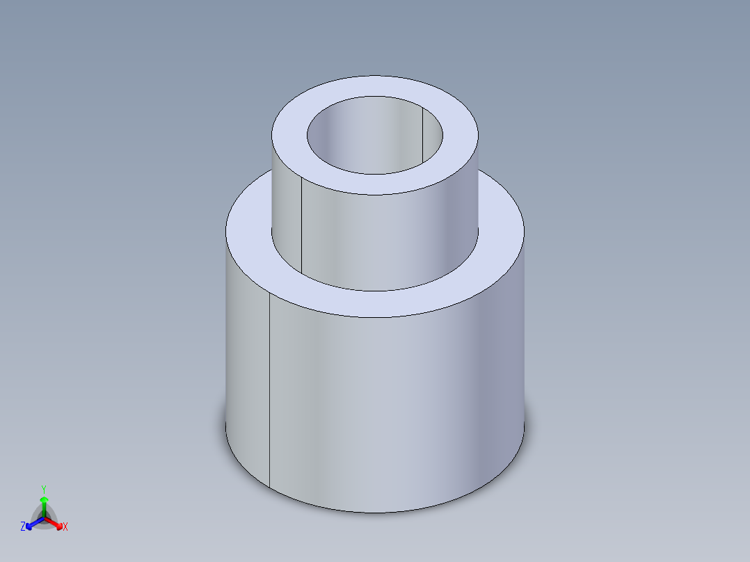 聚氯乙烯配件11-Sch80_ReducerCoupling_SxS_829-130_1in x 0.5in主视图