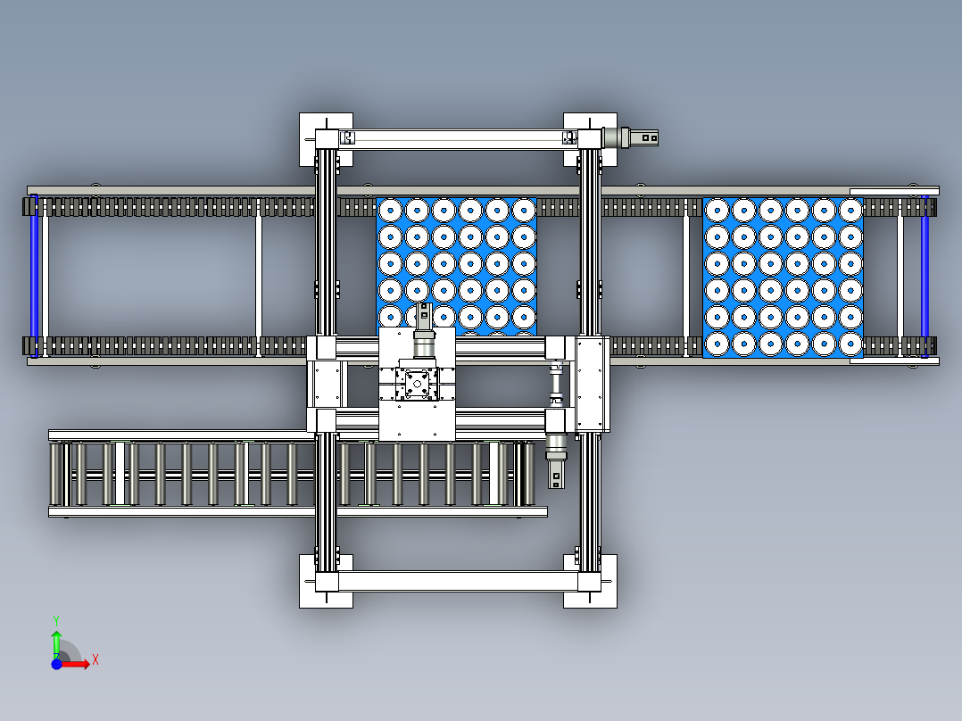 桁架搬运码垛机械手前视图