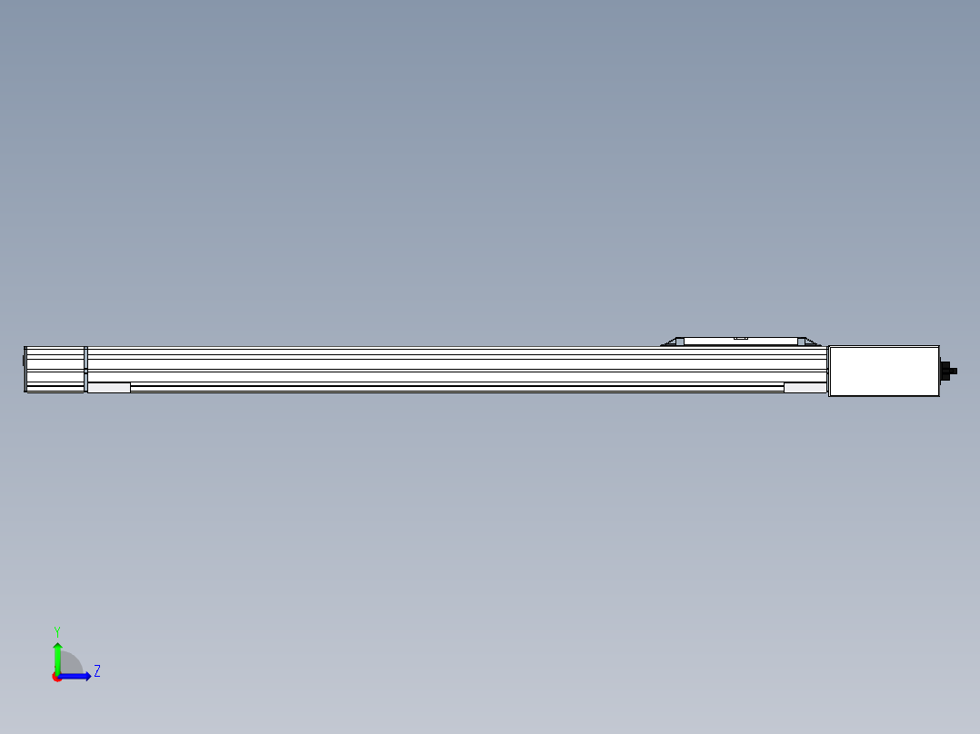 Toyo东佑达直线模组-M65-S-X52-800-L-M40-C4左视图