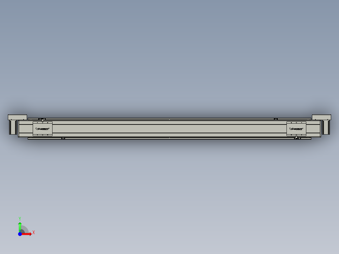威洛博双电机滑台-VBC14S2-L50-S1900-BLR-P40-C6前视图
