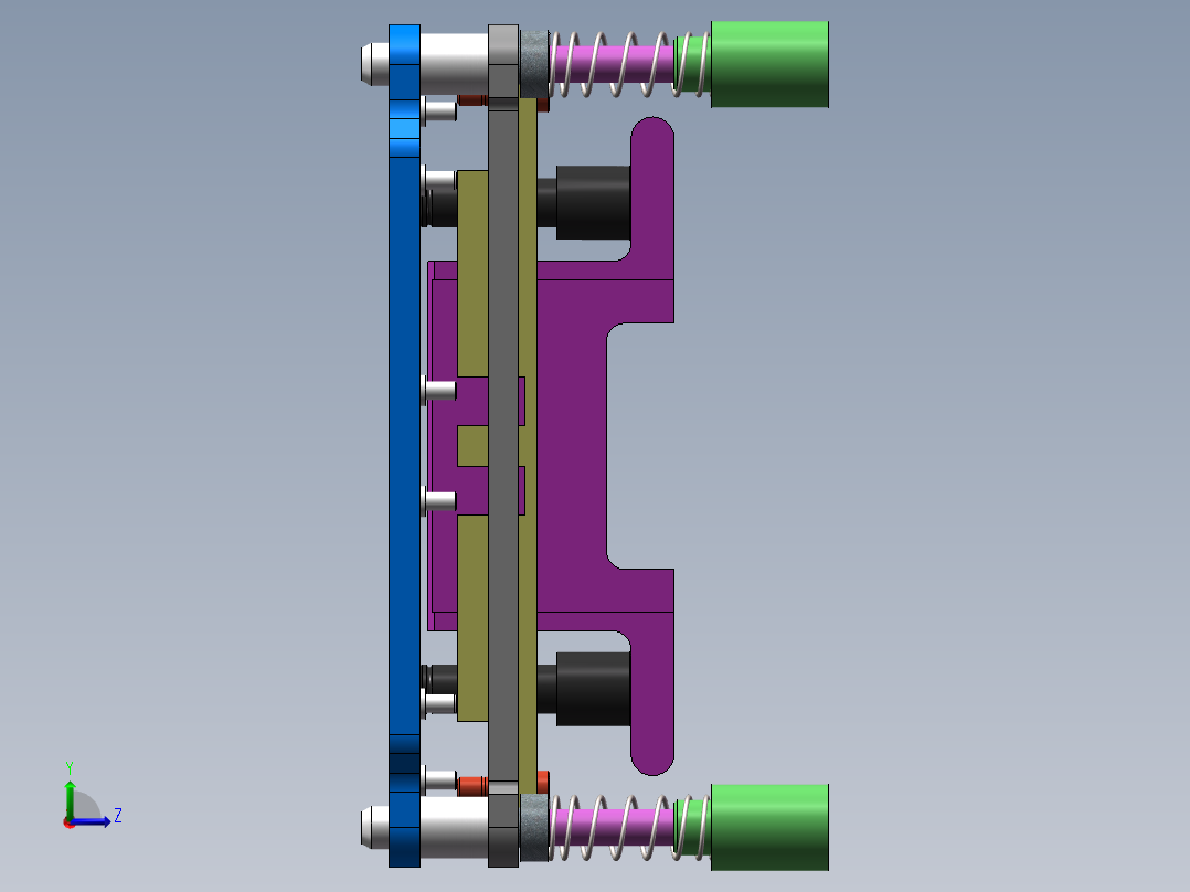 电子元件焊接工装左视图