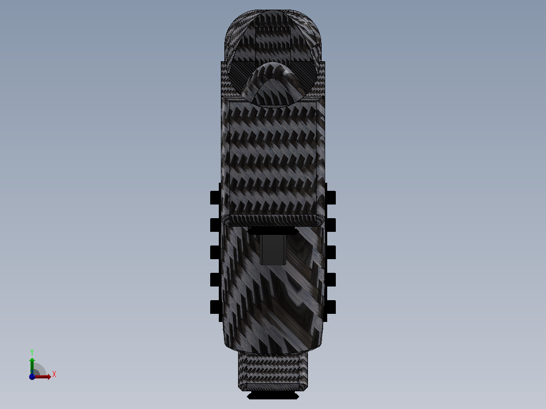 solidworks 安舒茨风格战术步枪前视图