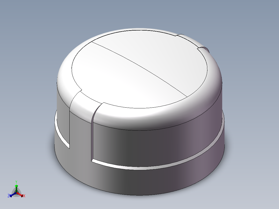 圆管帽 DN40主视图