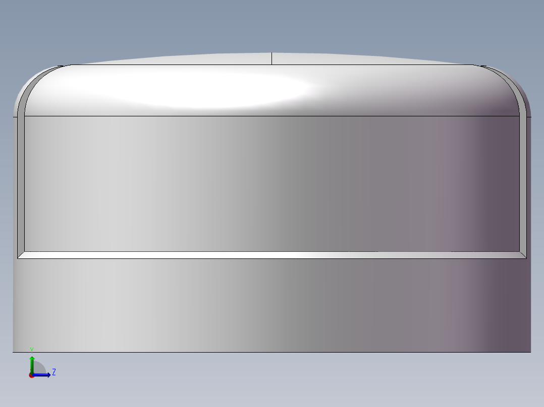 圆管帽 DN40左视图