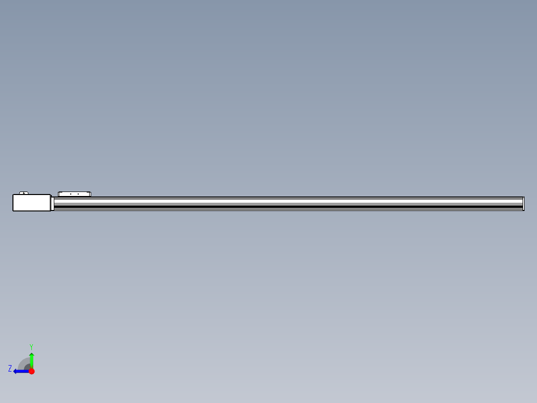 同步带全封闭直线模组TPA-HCB-105D-90-L1650-MR-Y-P20-N3右视图