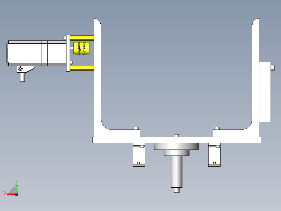 旋转测量用夹具后视图