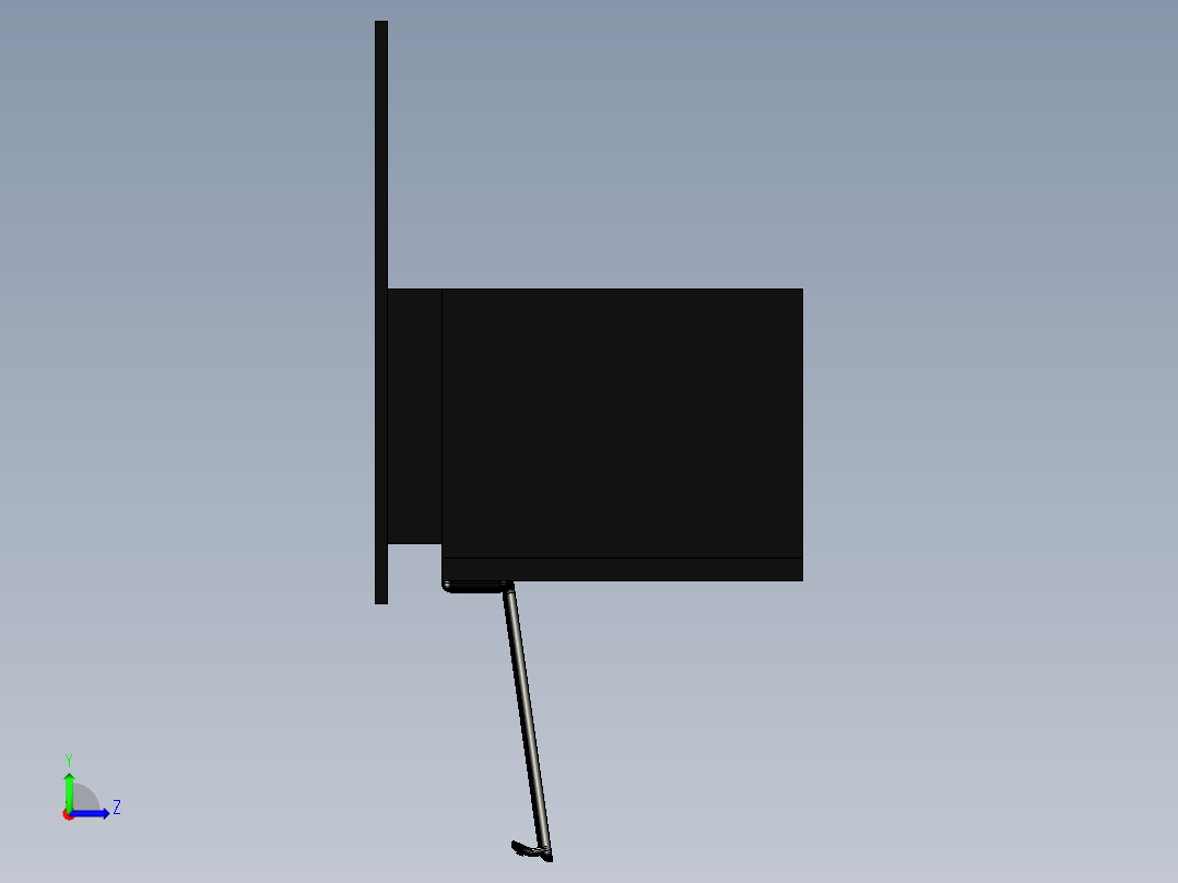 烤箱STEP格式左视图