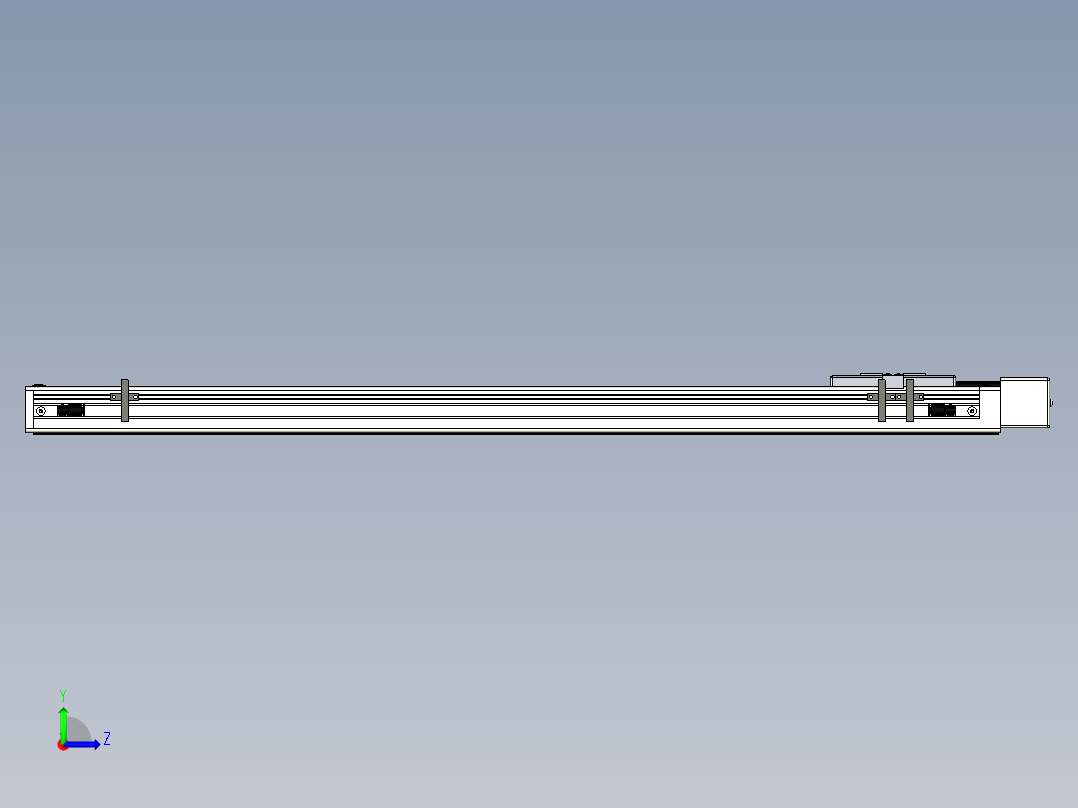 Toyo东佑达直线模组-ECH6-700-BL左视图