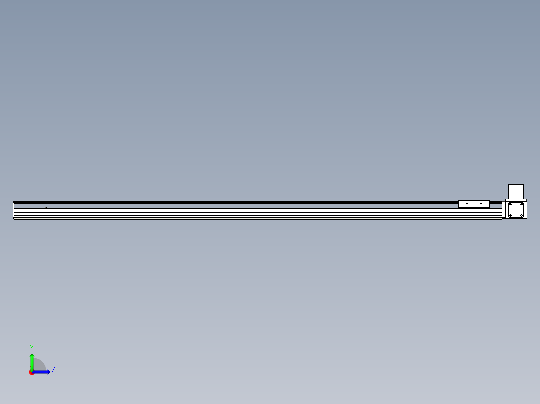 Toyo东佑达直线模组-ETB10-1500-LU左视图